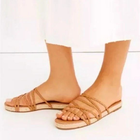 Madewell Kathryn Espardrilles Tan Sandals Size 9.5 - Picture 1 of 5